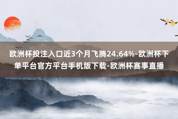 欧洲杯投注入口近3个月飞腾24.64%-欧洲杯下单平台官方平