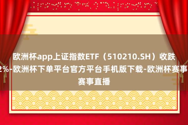 欧洲杯app上证指数ETF（510210.SH）收跌0.12