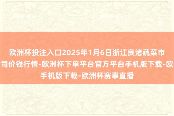 欧洲杯投注入口2025年1月6日浙江良渚蔬菜市集成就有限公司